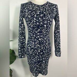 DELACY Knit Long Sleeve Bodycon Mini Dress